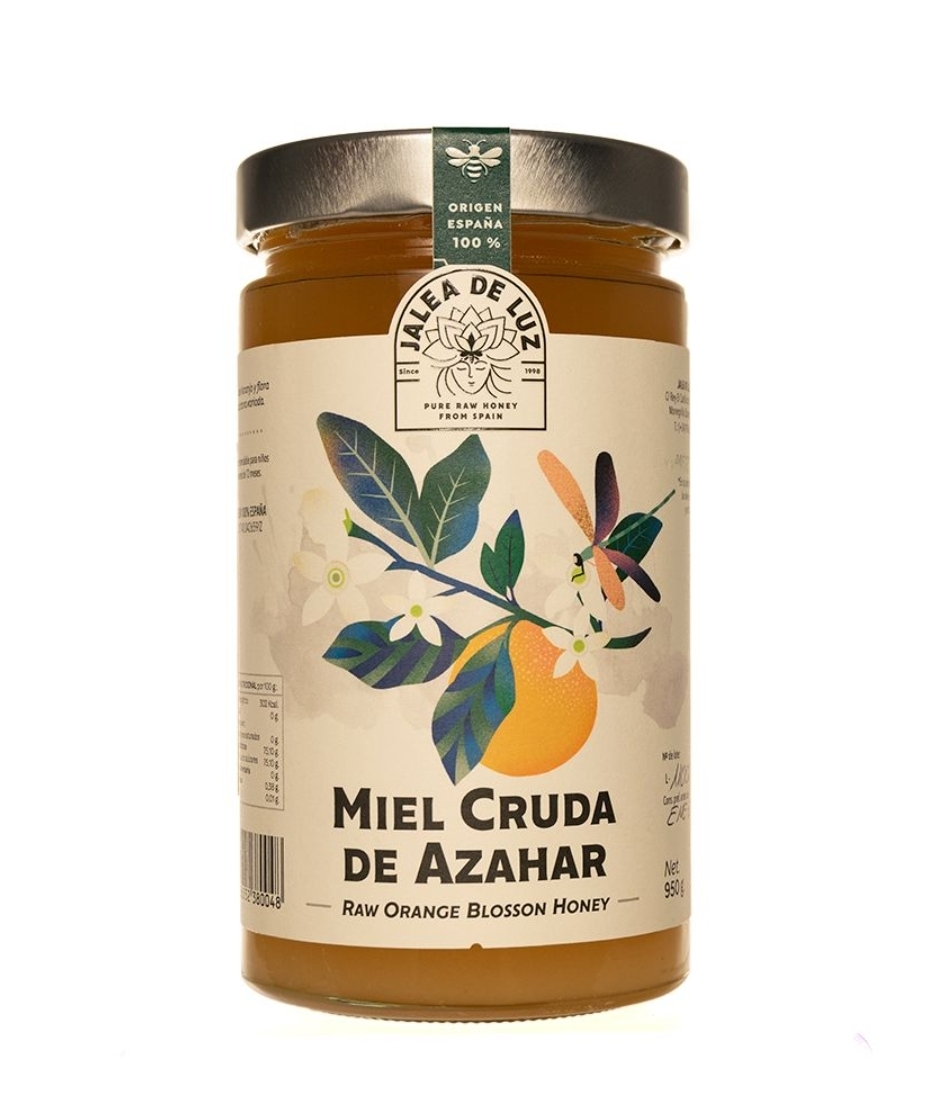 Pure artisanal orange blossom honey, Jelly of Light, 950g jar 0