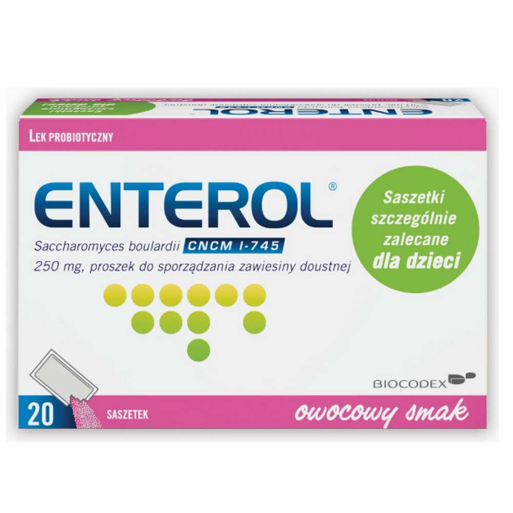 Enterol, probiotic, 250 mg, 20 sachets