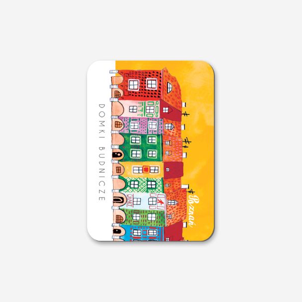 Budnicze Houses Magnet - Poznań City Souvenir and Fridge Magnet 0