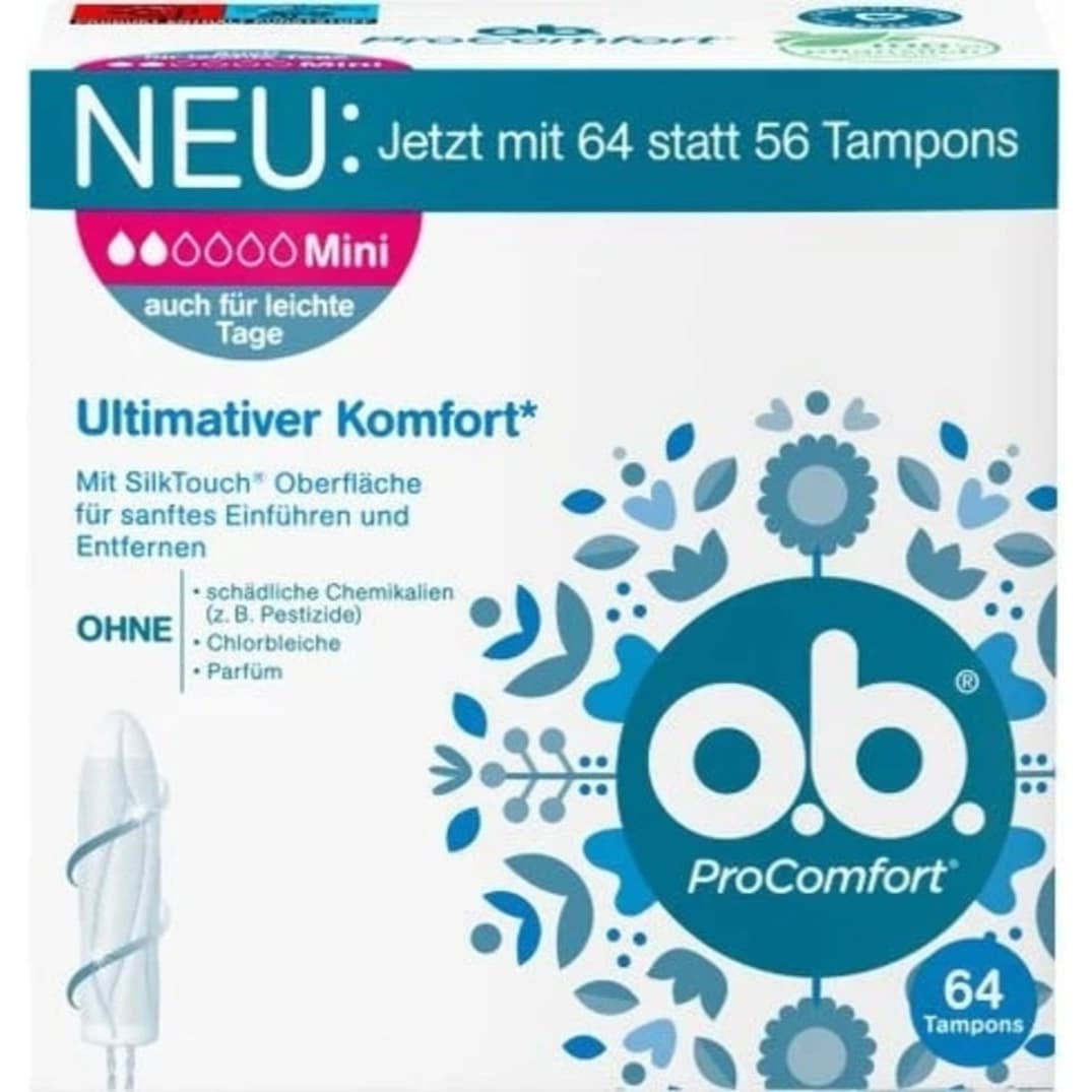 ProComfort Mini Tampons, 64 pcs. 0