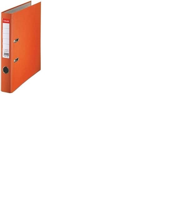Esselte, Economy A4 Document Binder with Lever Mechanism, Orange, 52 mm Spine, Durable Cardboard Covered with Polypropylene Film, Pack of 25, 81171 0