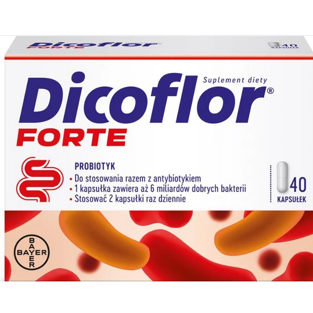 Dicoflor Forte probiotic 40 caps.
