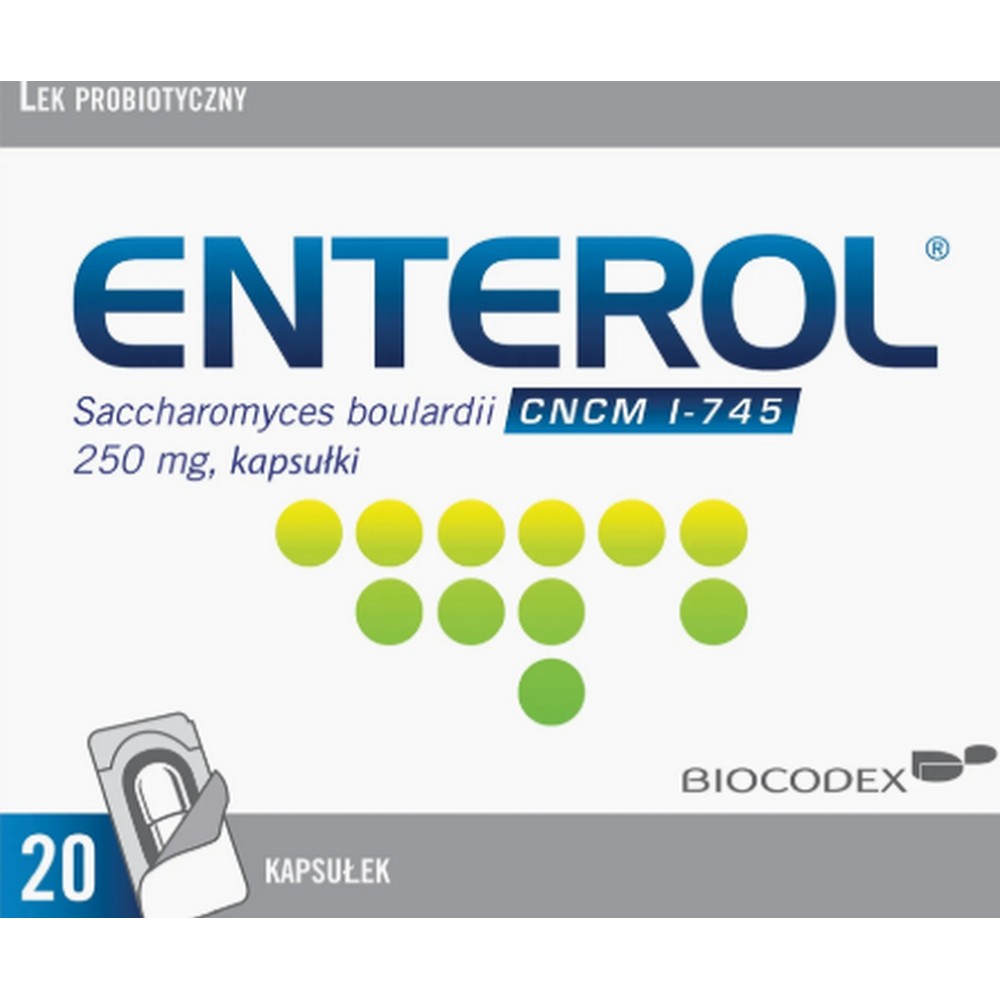 Enterol Probiotic 20 capsules 250 mg