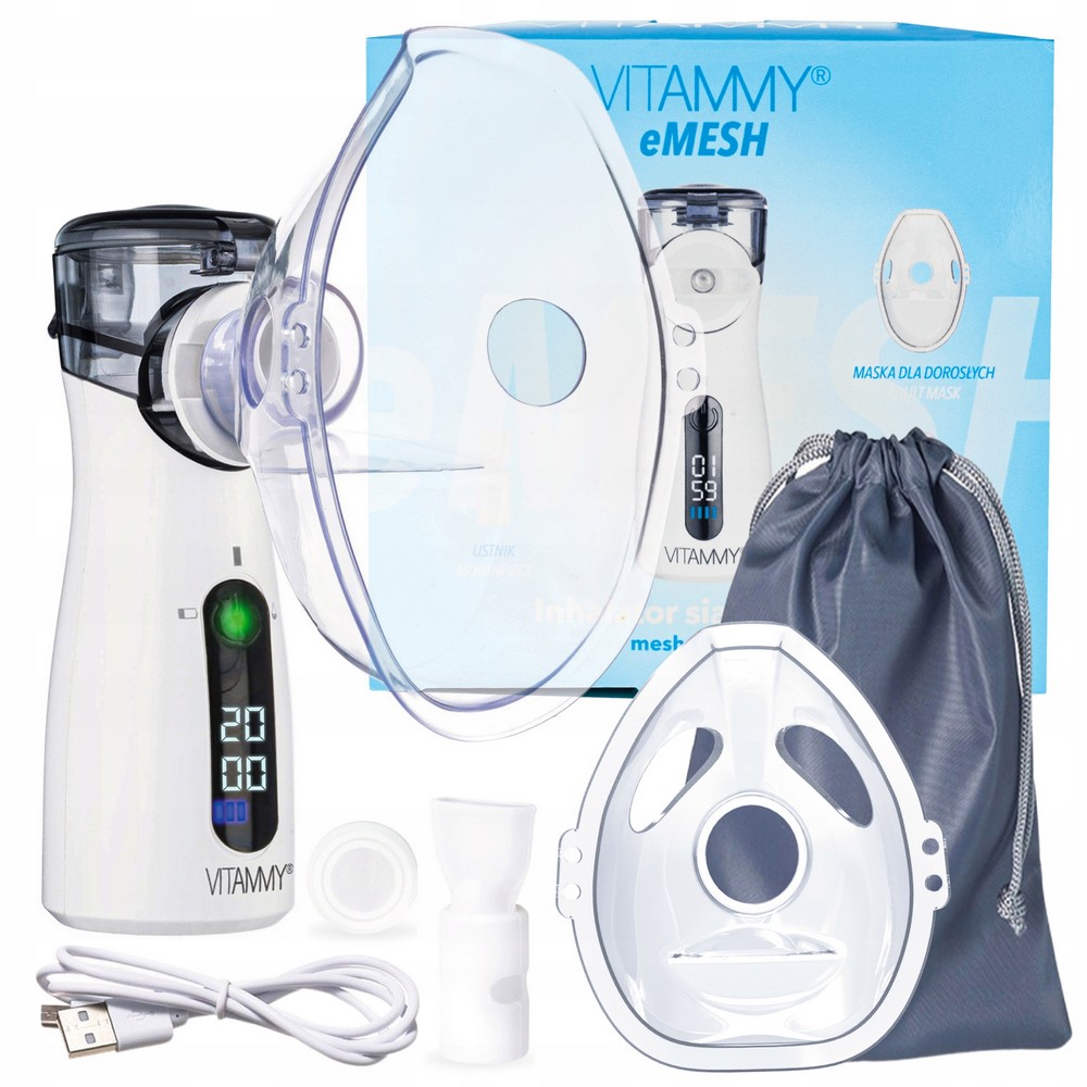 Vitammy eMesh Battery-Powered Mesh Inhaler with LCD Display | Buy at ...