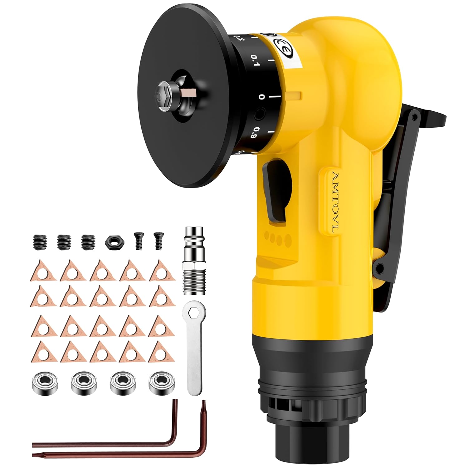 BGS Kraftmann 3213 Compressed Air Chisel Hammer with Tool Set 8 Pieces ...