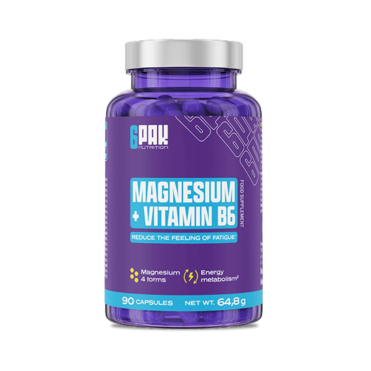 Magnesium + Vitamin B6 - 90 caps. 2