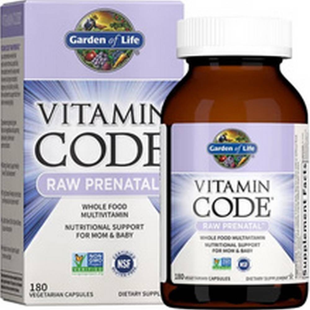 Garden of Life Vitamin RAW Prenatal,180 0