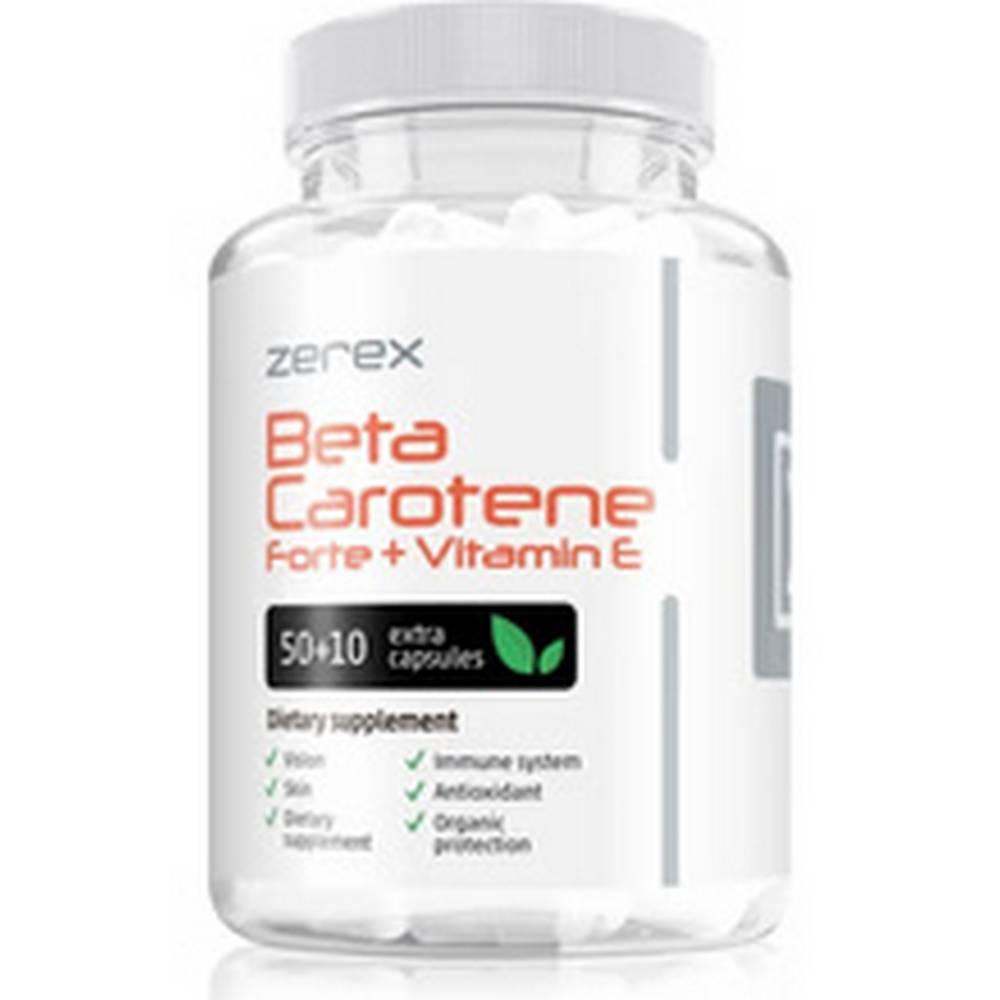 Zerex Betacarotene Forte + Vitamin E,60 0