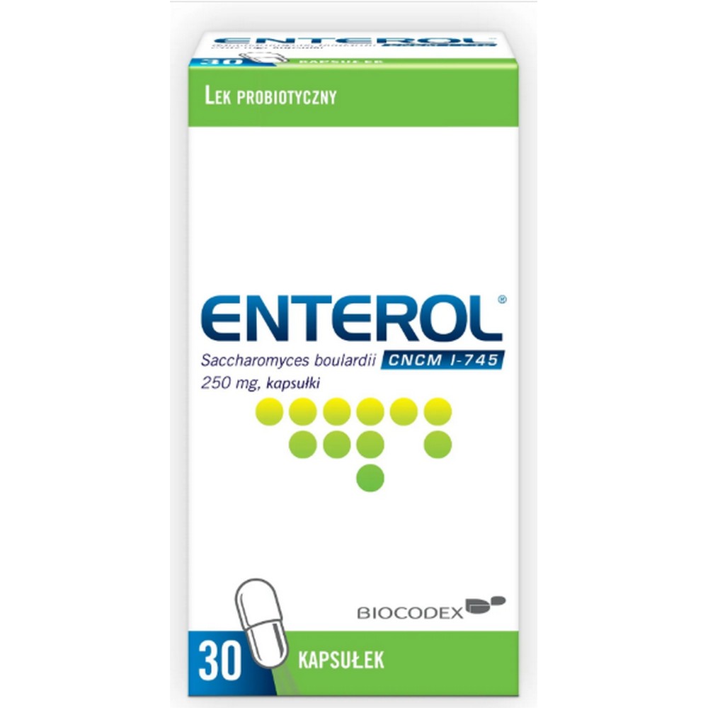 Enterol Probiotic 30 capsules 250 mg