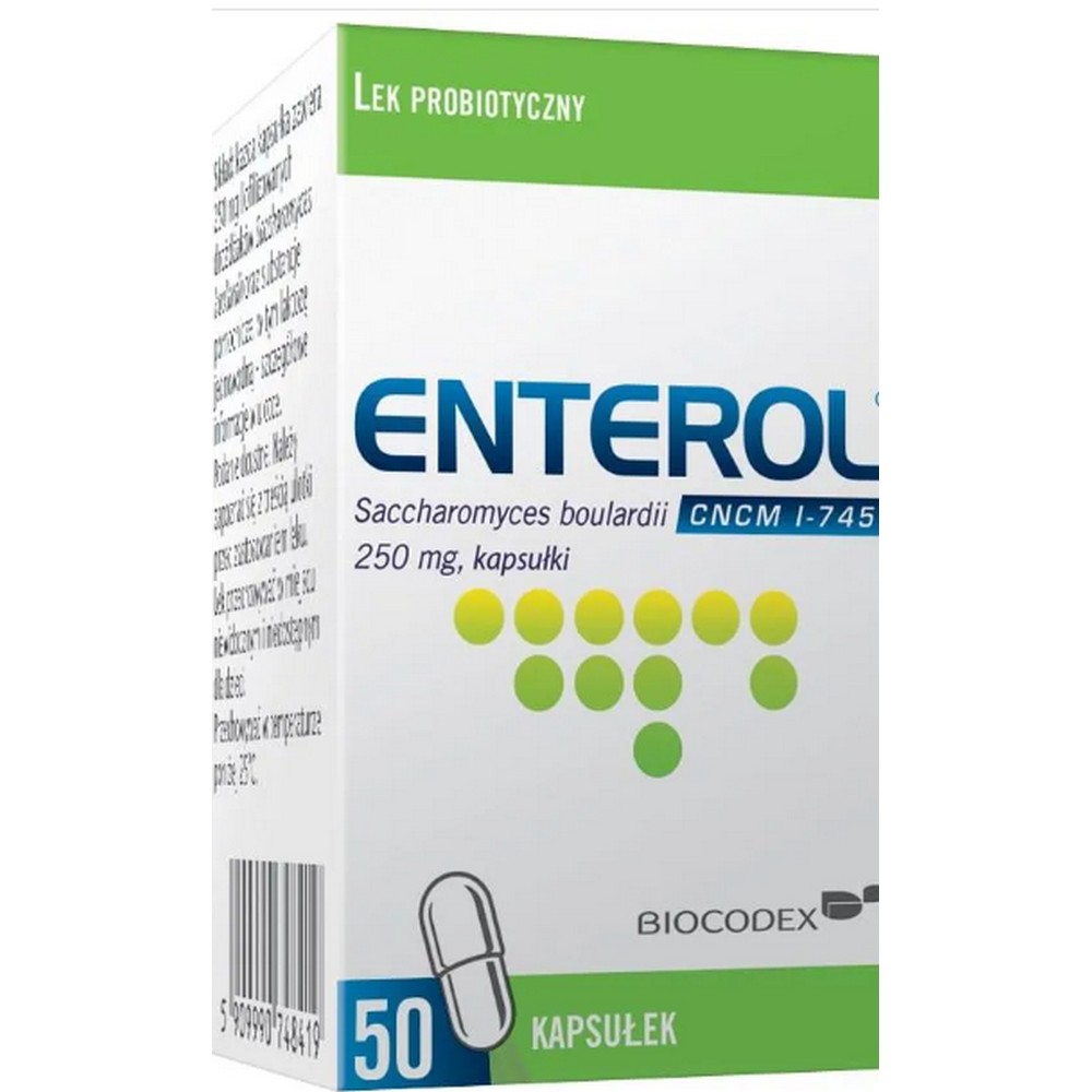 Enterol Probiotic 50 capsules 250 mg