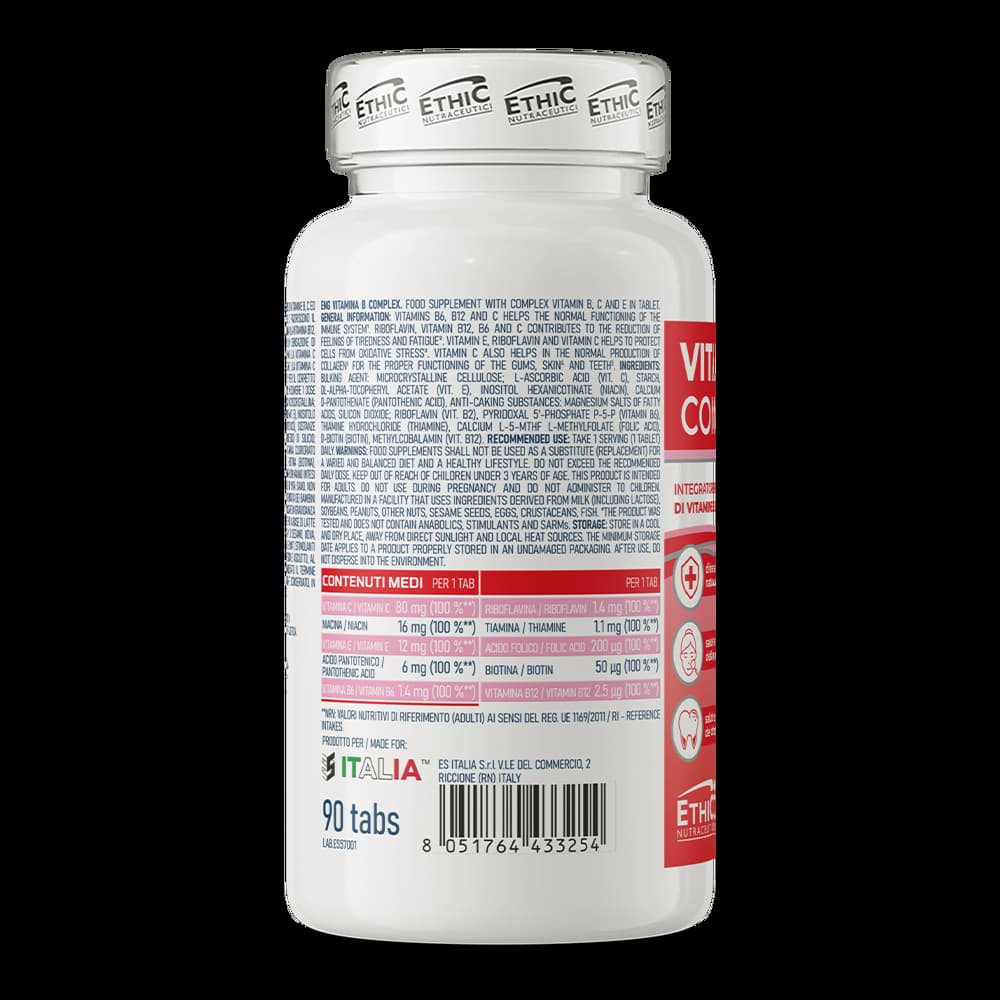 VITAMIN B COMPLEX - FOOD SUPPLEMENT WITH A COMPLEX OF VITAMINS B, C, E 1