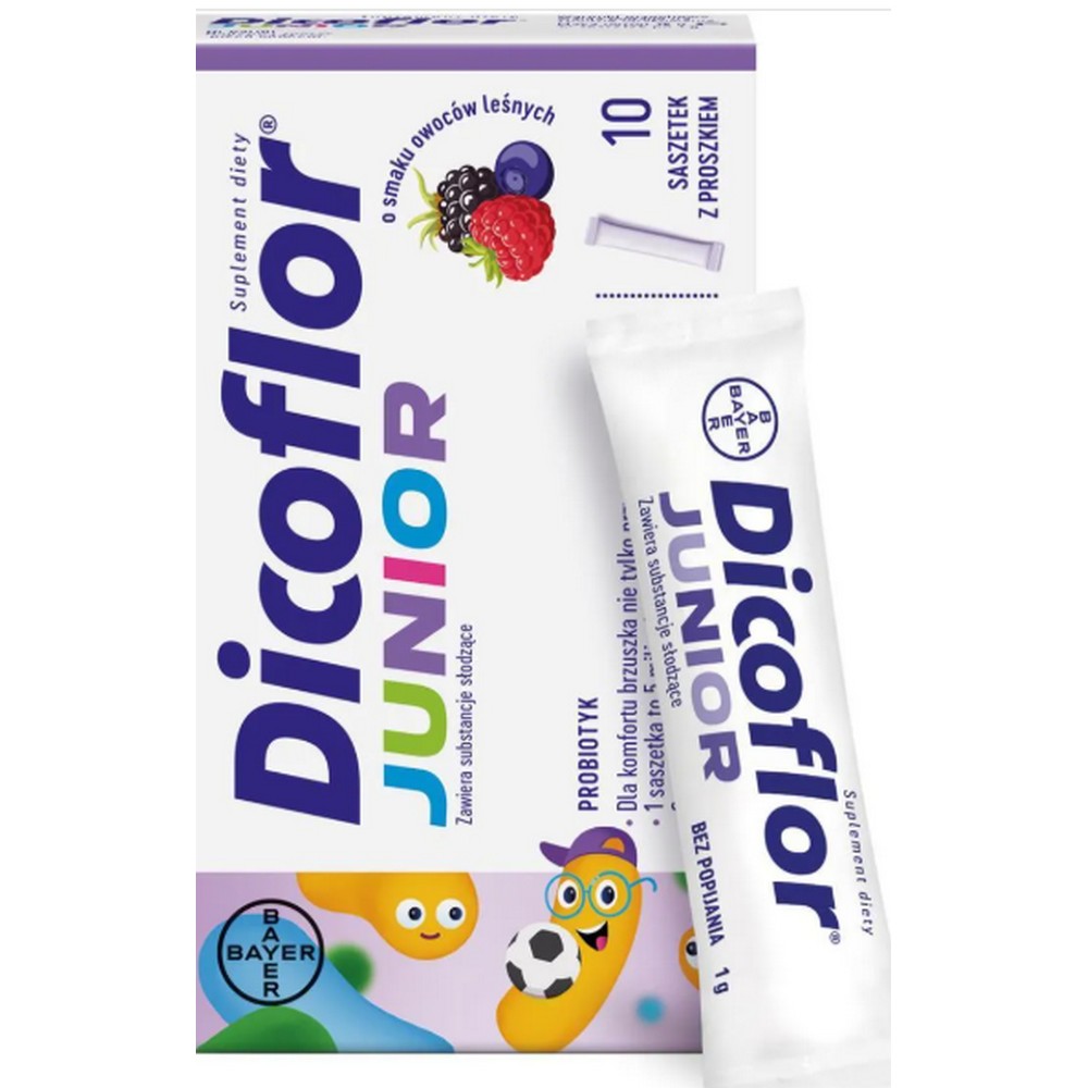 Bayer Dicoflor Junior Forest Fruit Flavor 10 sachets