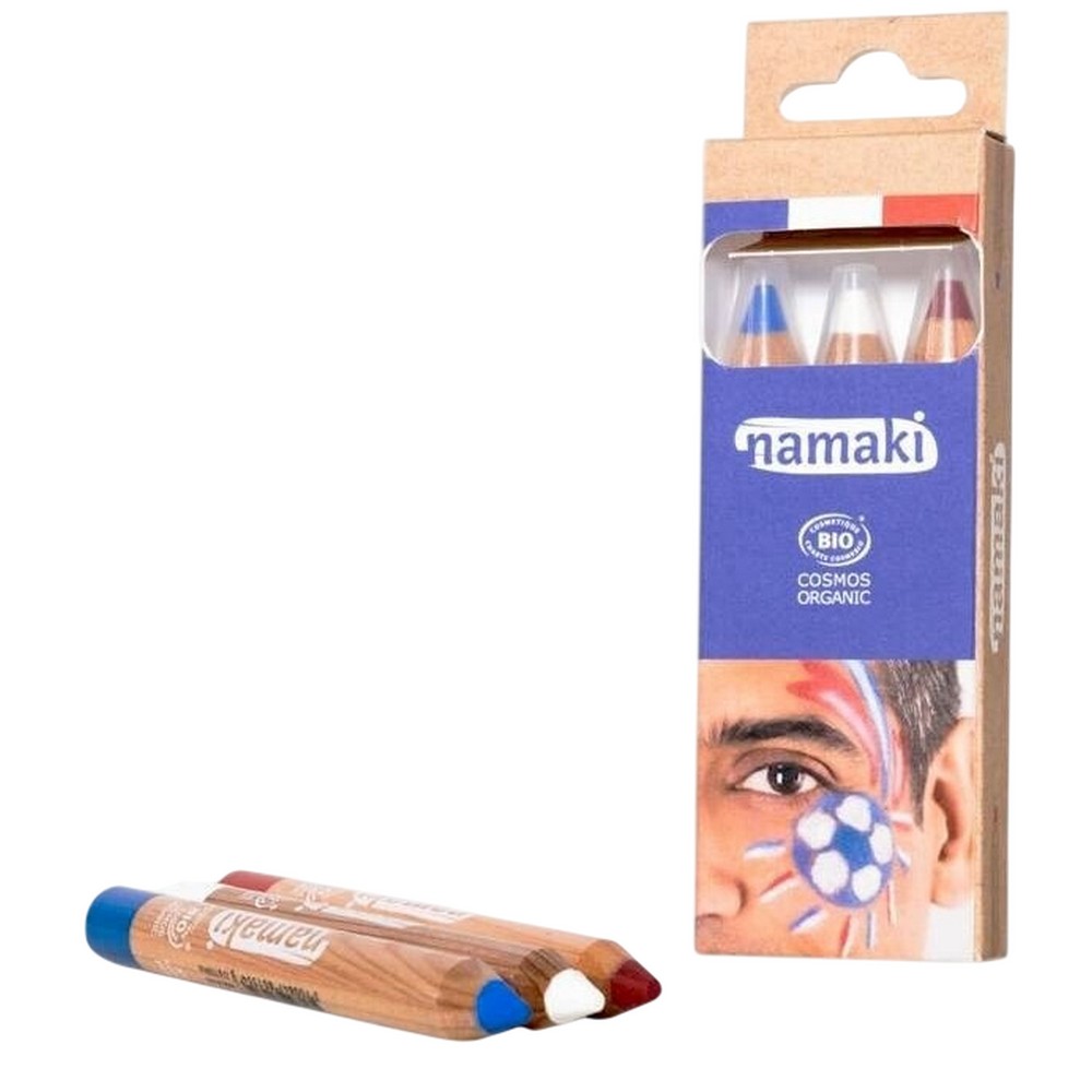 namaki Kids Makeup Set – Jumbo Crayons, Blue, White, Red 0