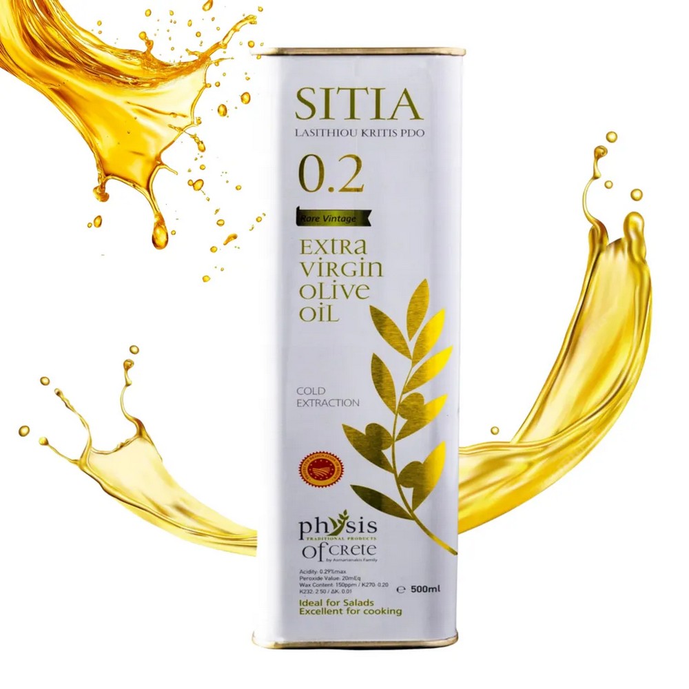 Physis Of Crete Extra Virgin Olive Oil SITIA PDO 500 Ml From Crete Physis Of Crete Extra Virgin Olive Oil SITIA PDO 500 Ml From Crete